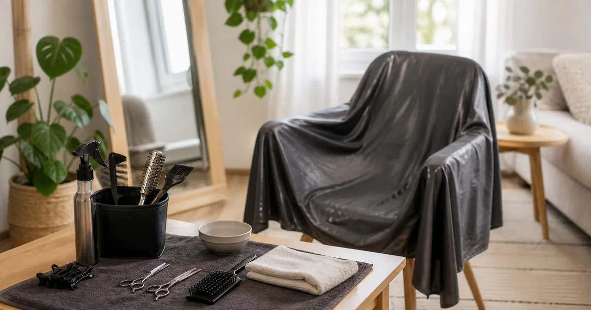 Rendez-vous coiffure à domicile : matériel, espace et confort