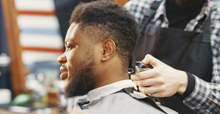 Coupe homme dégradée — Edie Drabiec, coiffeur à domicile